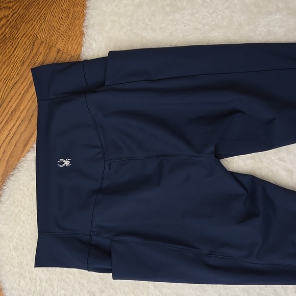 Spyder Blue Athletic Leggings, Womens Large - Picture 8 of 9